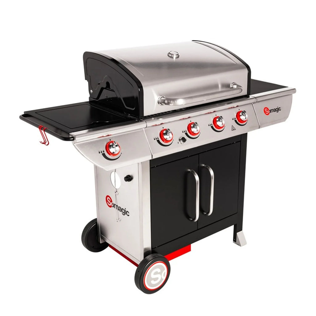 Barbecue au gaz MANHATTAN 450GPI - 4 br?leurs + réchaud 14kW Somagic
