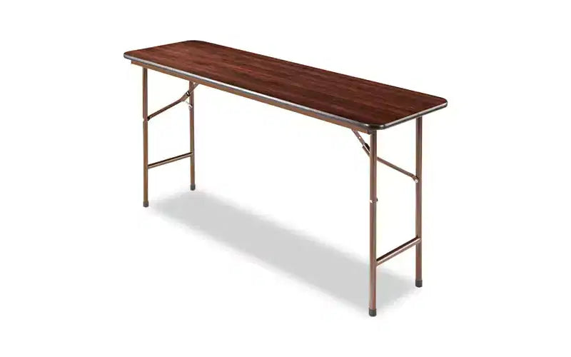 Klapptisch aus Holz, rechteckig, 59.88w x 17.75d x 29.13h, Mahagoni