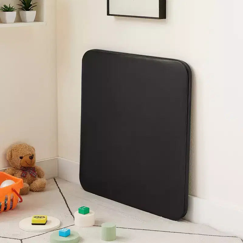 Klappbarer quadratischer Kindertisch, tragbarer Karten- und Spieltisch, Schwarz/Blau