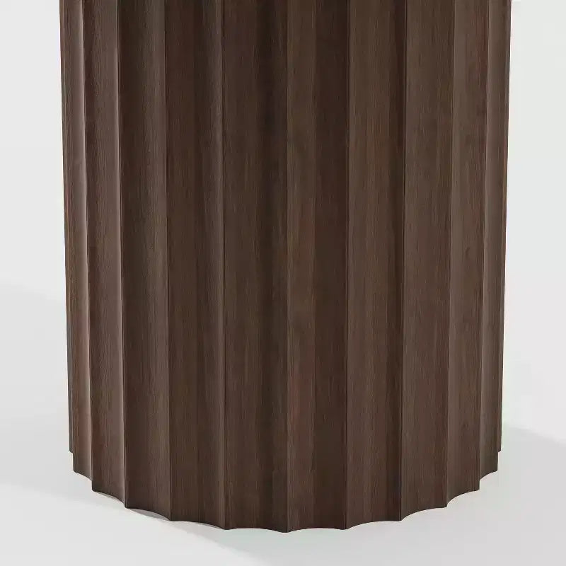 Table de salle à manger ronde en bois massif de 46, table de cuisine