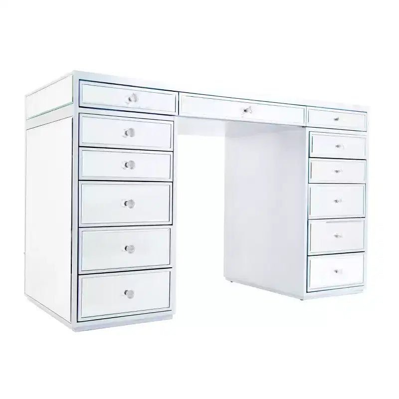 Coiffeuse premium avec miroir encadré de miroirs