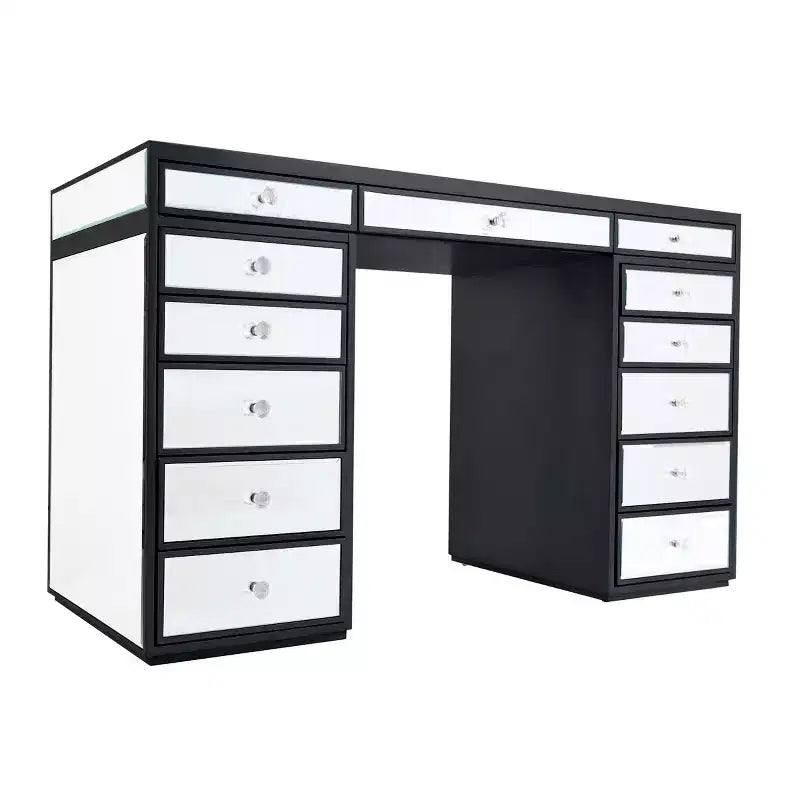 Coiffeuse premium avec miroir encadré de miroirs