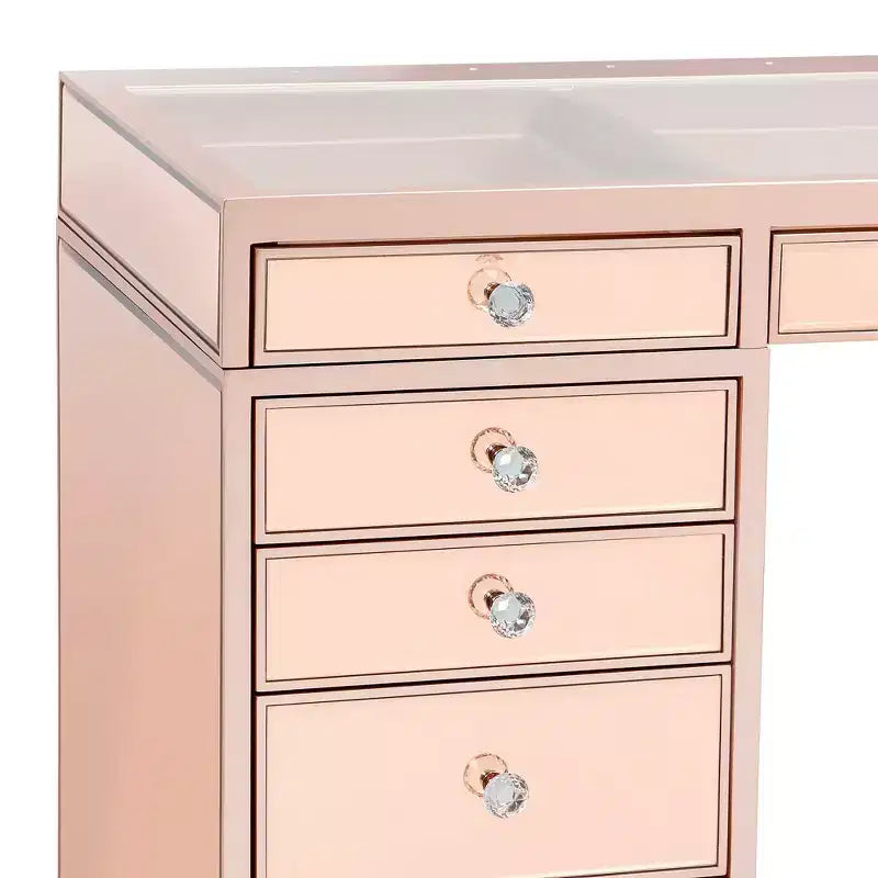 Coiffeuse premium avec miroir encadré de miroirs