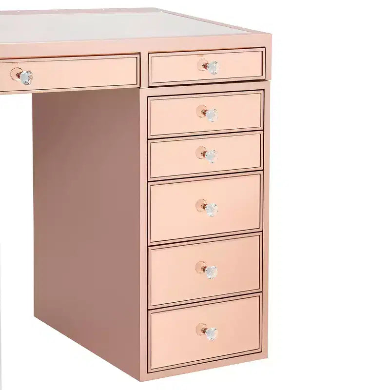 Coiffeuse premium avec miroir encadré de miroirs