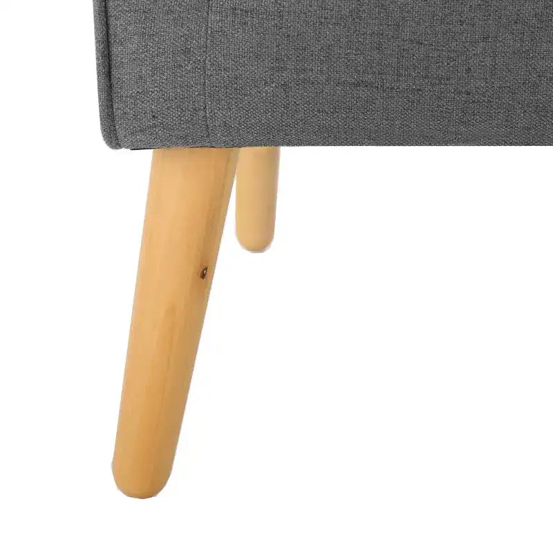 Akzentstuhl im Mid-Century-Modern-Stil mit Knopfheftung und Polsterung