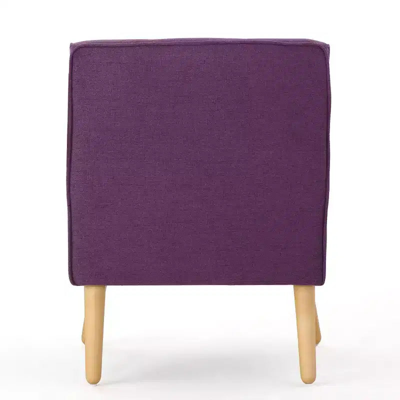 Akzentstuhl im Mid-Century-Modern-Stil mit Knopfheftung und Polsterung
