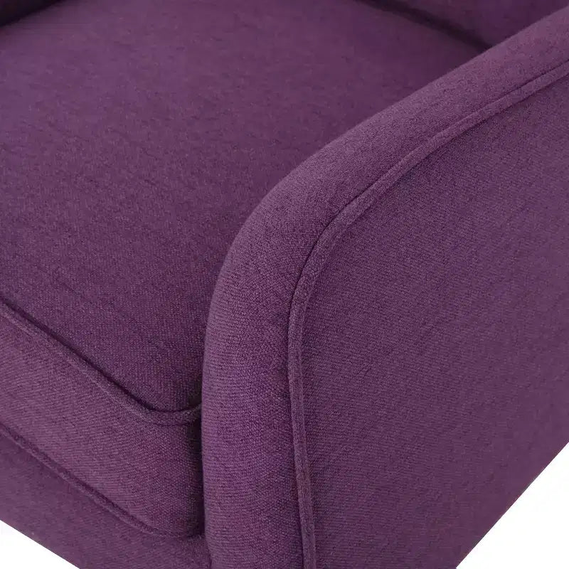Akzentstuhl im Mid-Century-Modern-Stil mit Knopfheftung und Polsterung