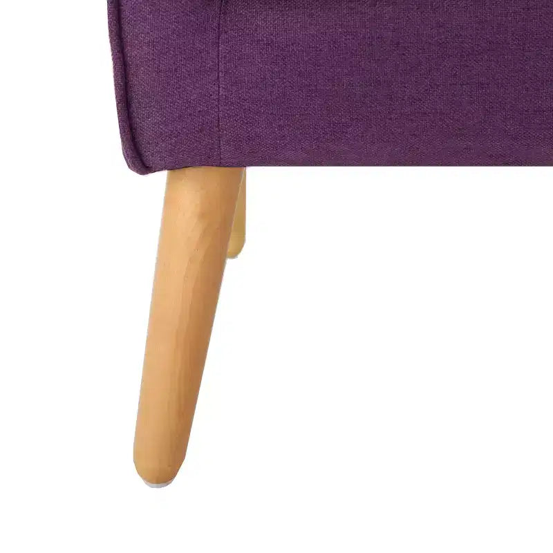 Akzentstuhl im Mid-Century-Modern-Stil mit Knopfheftung und Polsterung