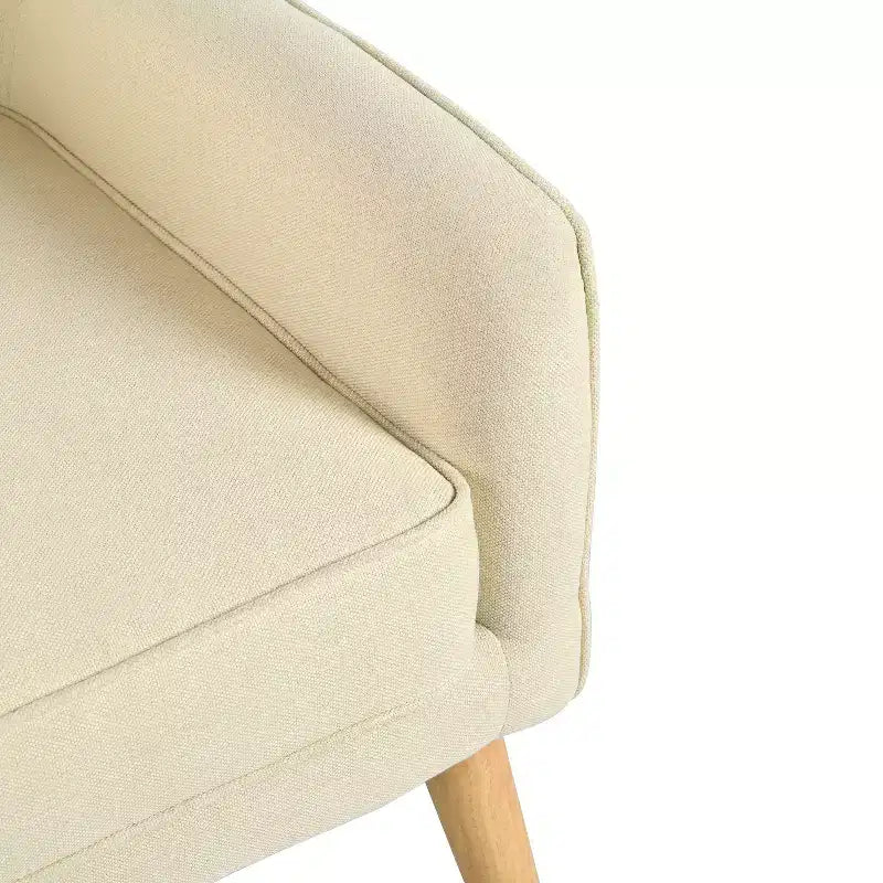 Akzentstuhl im Mid-Century-Modern-Stil mit Knopfheftung und Polsterung