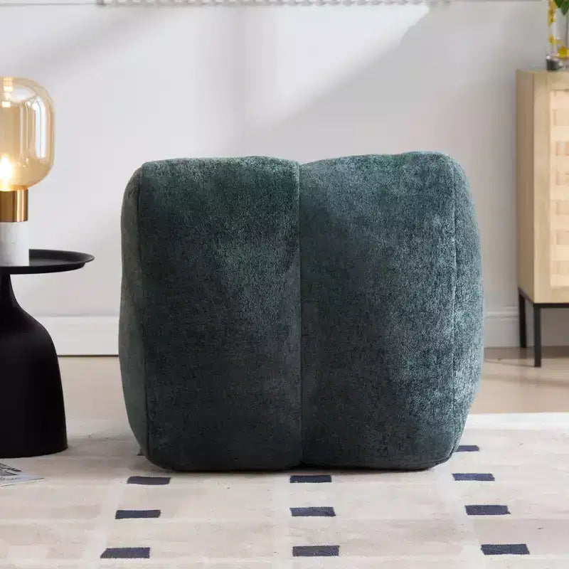 Chaiselongue zum Yoga, S-förmiger Sitzsack, bequeme Chaiselongue mit weicher Schwammfüllung, bodennahes, rahmenloses Lesesofa für Wohnzimmer und Schlafzimmer
