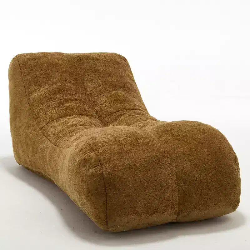 Chaiselongue zum Yoga, S-förmiger Sitzsack, bequeme Chaiselongue mit weicher Schwammfüllung, bodennahes, rahmenloses Lesesofa für Wohnzimmer und Schlafzimmer