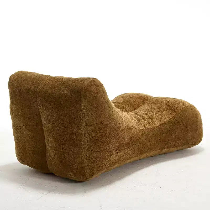 Chaiselongue zum Yoga, S-förmiger Sitzsack, bequeme Chaiselongue mit weicher Schwammfüllung, bodennahes, rahmenloses Lesesofa für Wohnzimmer und Schlafzimmer