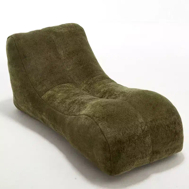 Chaiselongue zum Yoga, S-förmiger Sitzsack, bequeme Chaiselongue mit weicher Schwammfüllung, bodennahes, rahmenloses Lesesofa für Wohnzimmer und Schlafzimmer