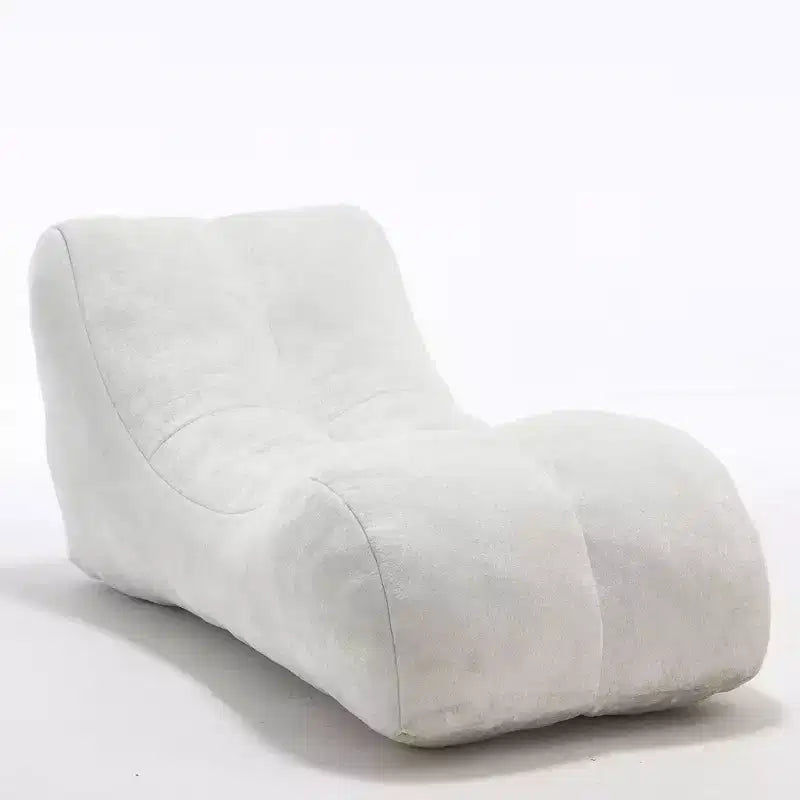 Chaiselongue zum Yoga, S-förmiger Sitzsack, bequeme Chaiselongue mit weicher Schwammfüllung, bodennahes, rahmenloses Lesesofa für Wohnzimmer und Schlafzimmer