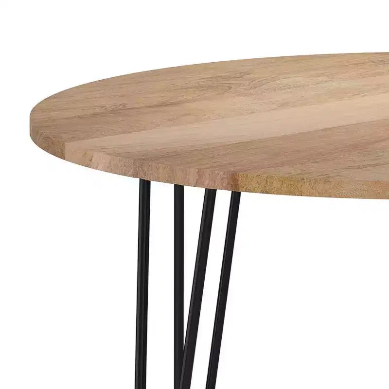 Mesa de comedor redonda de 45" Natural
