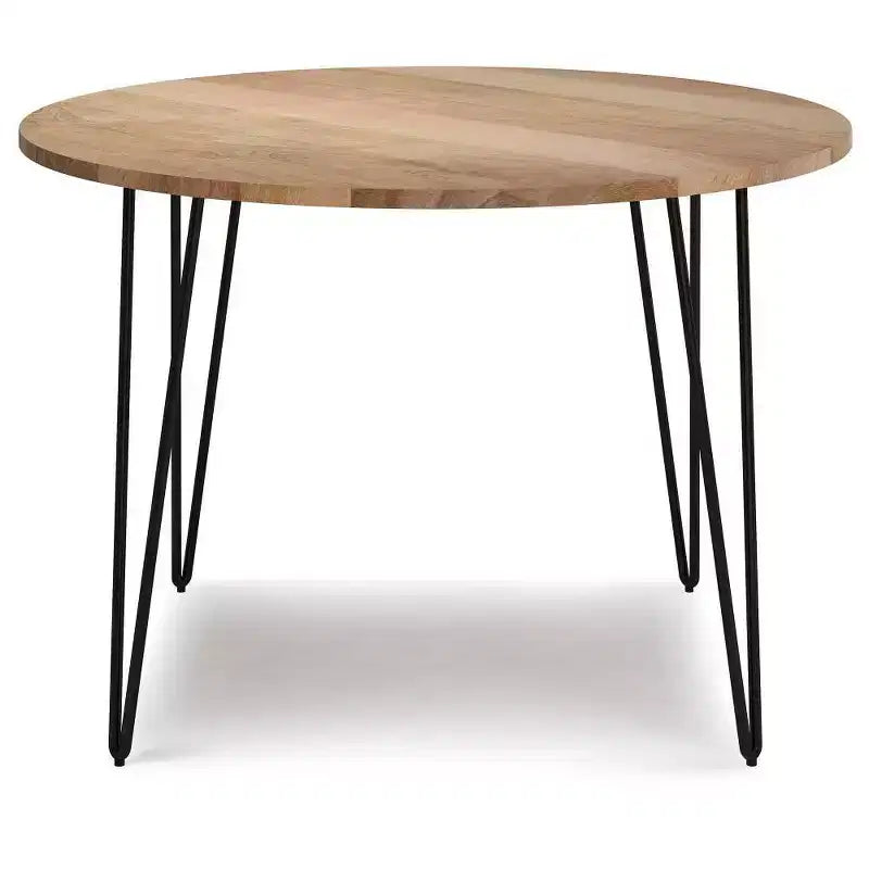 Mesa de comedor redonda de 45" Natural