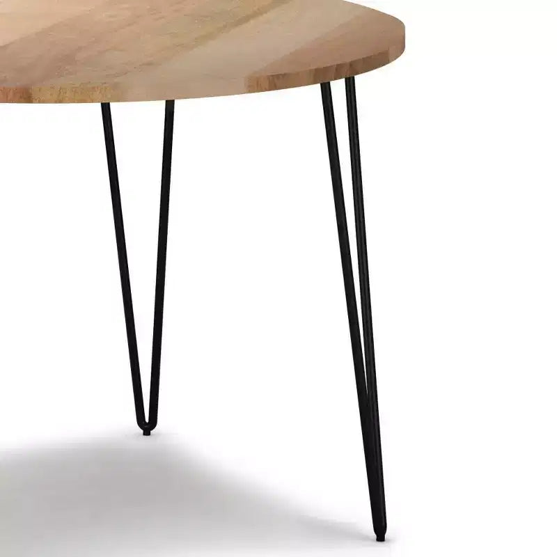 Mesa de comedor redonda de 45" Natural