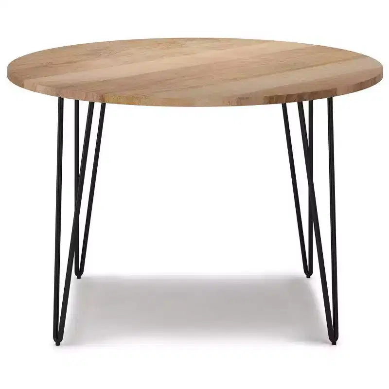 Mesa de comedor redonda de 45" Natural