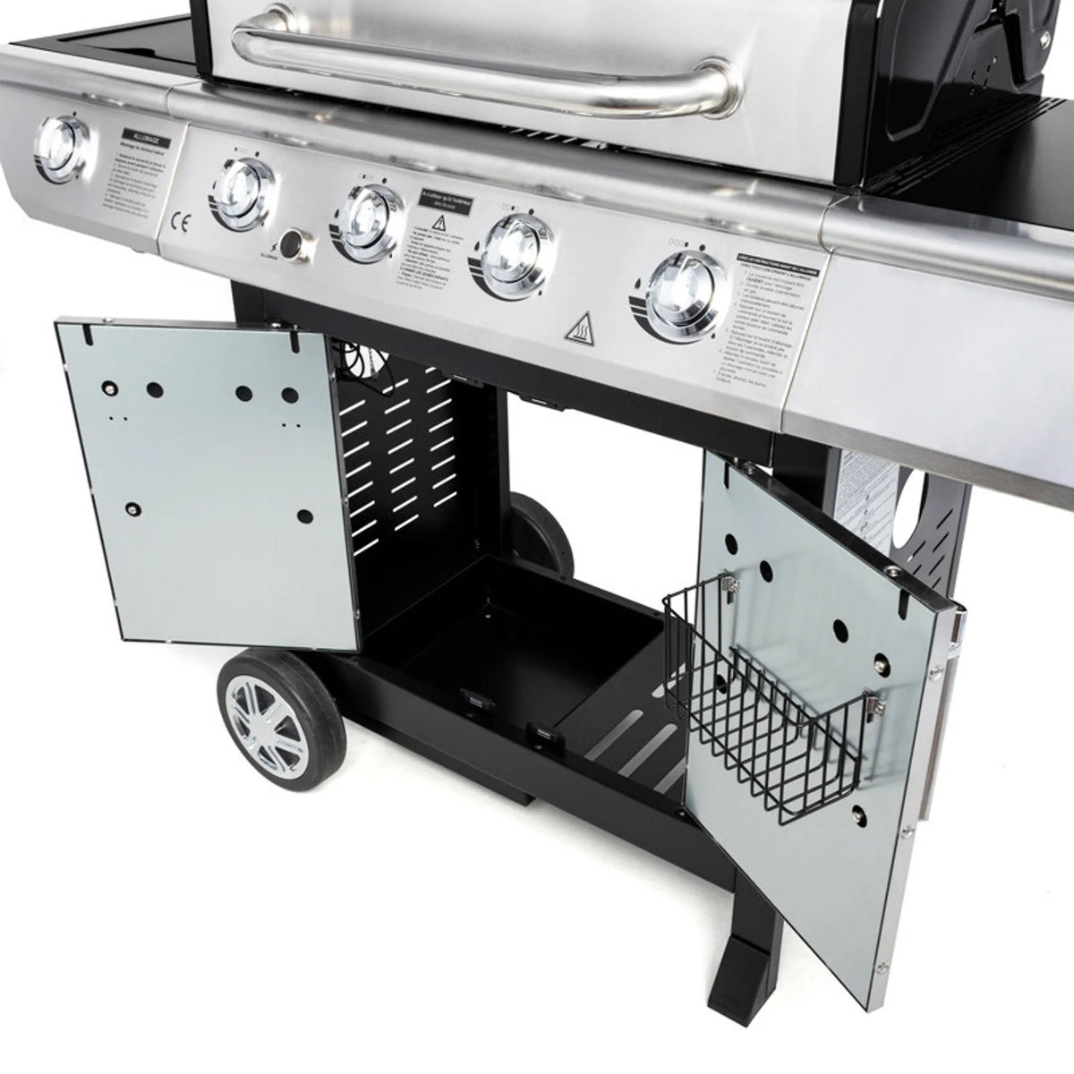 Barbecue au gaz BRISBANE - 4 br?leurs 14kW + réchaud Somagic