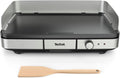 Tefal Plancha Electrique Maxi Plancha XXL 10/12 Personnes Plancha Intérieur Et Extérieur Inox CB690D12