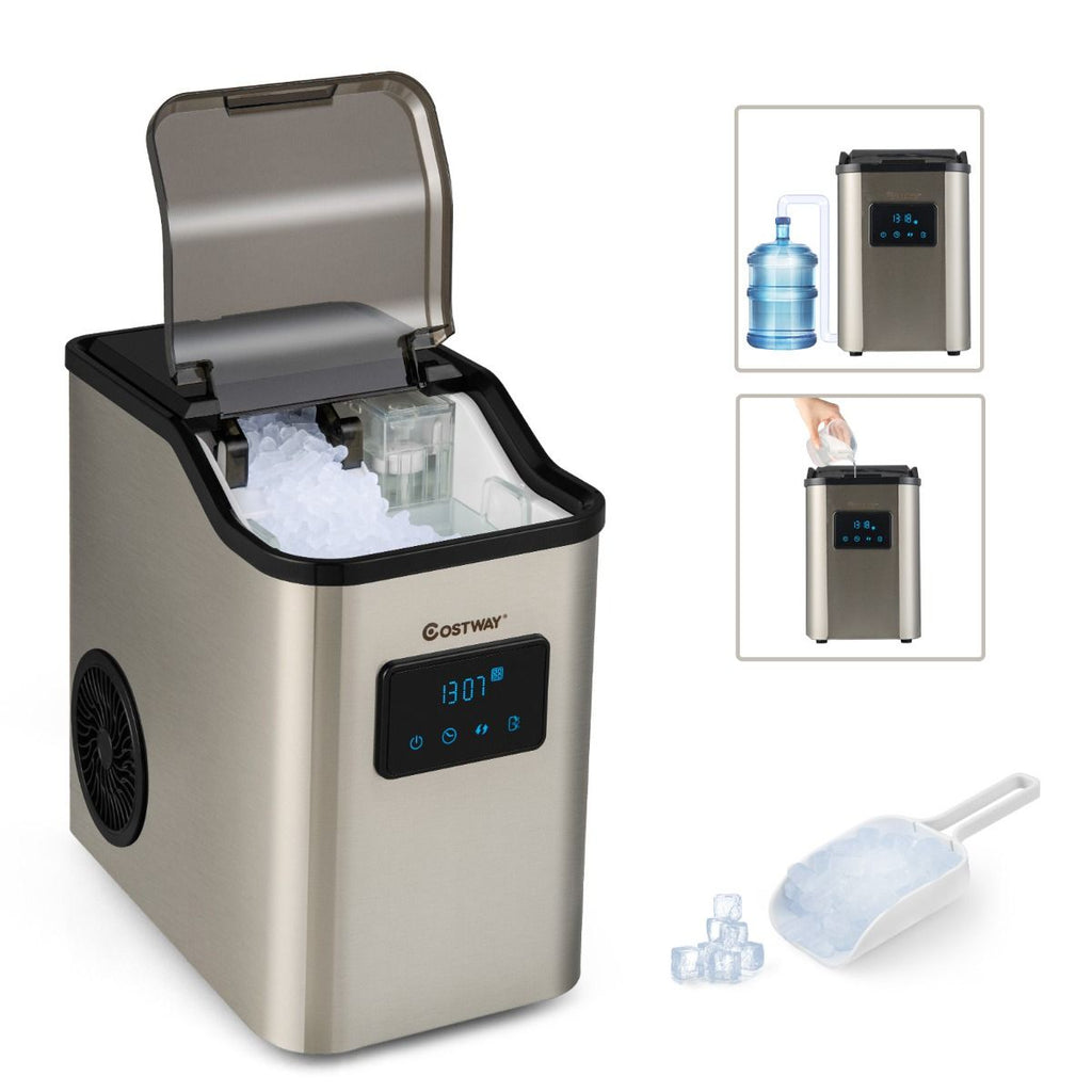 Machine à Gla?ons 24kg en 24h Panneau de Contr?le Tactile LED