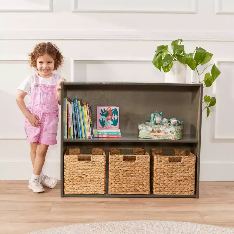 Armoire de rangement simple face à 2 étagères, 30in, mobilier scolaire