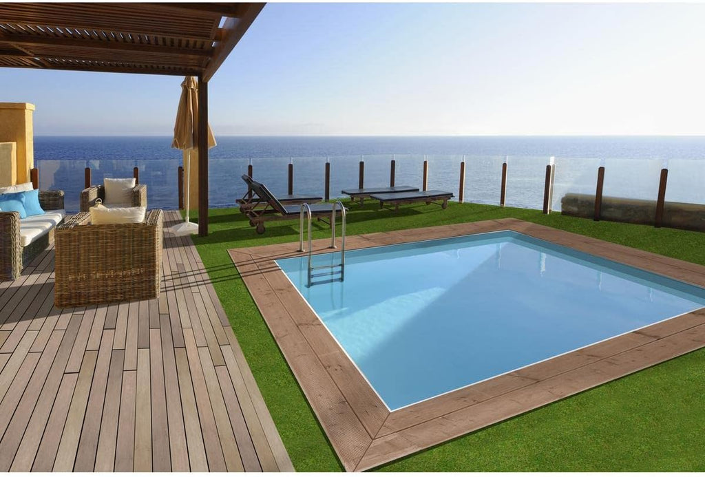 Habitat et Jardin Piscine Bois Rectangle Caimans - 4.10 x 3.00 x 1.24 m