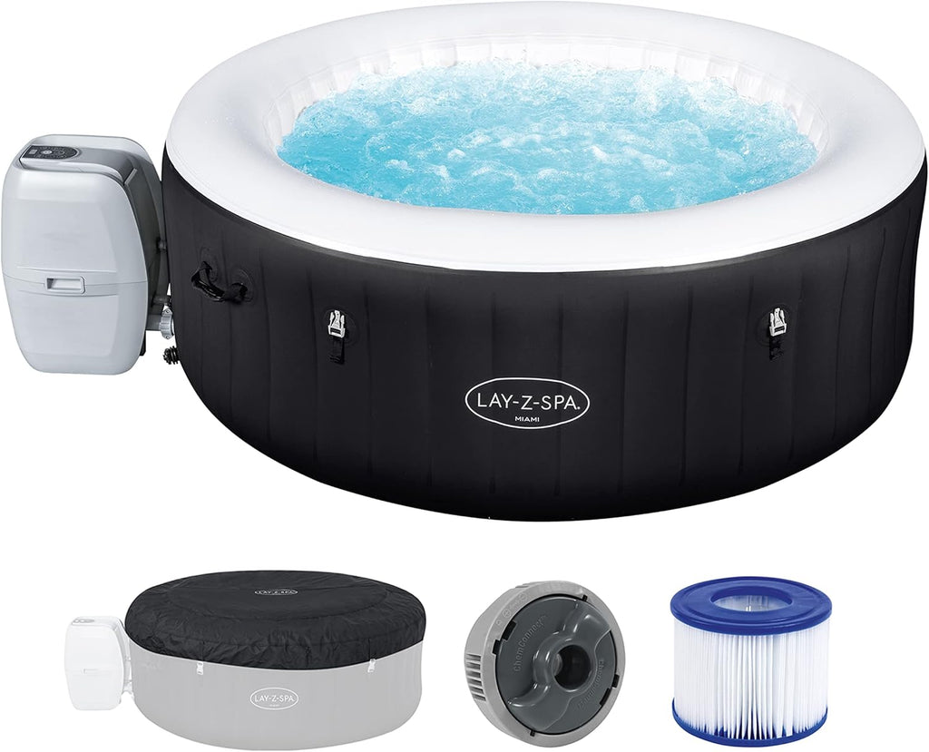 Spa gonflable rond BESTWAY Lay-Z-Spa? Miami Airjet? 2 - 4 personnes