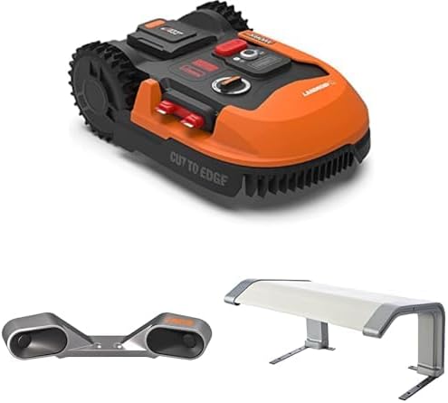WORX LANDROID Vision WR206E.1, Robot Tondeuse sans Fil périphérique 600 m2 Surf.Max 700 m2, Installation en 30 Min, Caméra 4K + IA Adaptative, évite Tous Les Obstacles, Coupe des Bordures, Multizone
