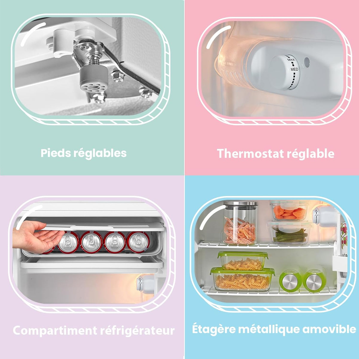 COMFEE’ RCD93WH2(E) | Réfrigérateur Table Top 93L